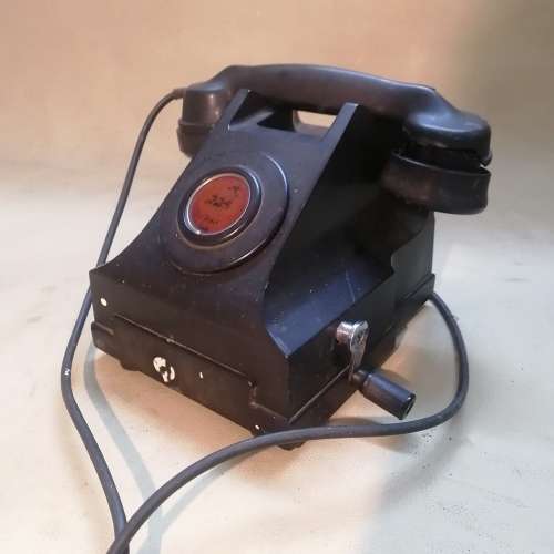 Vintage Original 1940`s Hand Crank Telephone