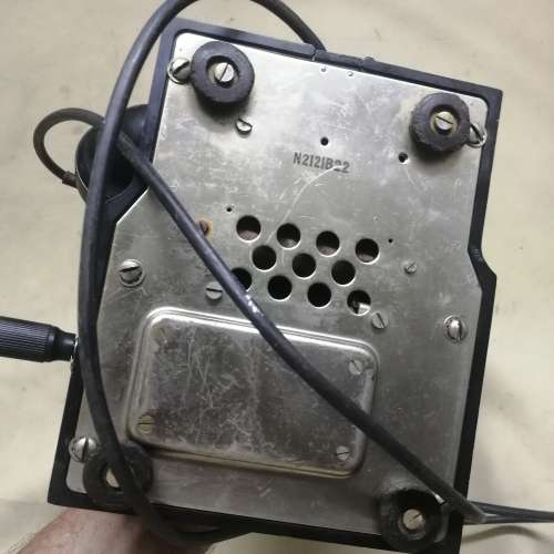 Vintage Original 1940`s Hand Crank Telephone