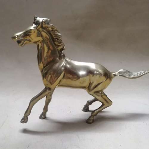 Stunning Large Vintage Solid Brass Horse