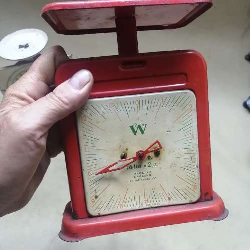 Beautiful Set of Vintage Enamel Scales