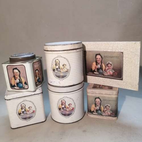 VERY LARGE MAZAWATTEE TEA TIN COLLECTION