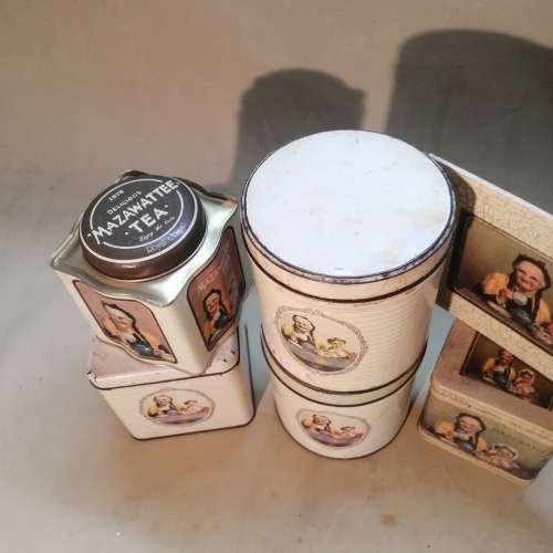 VERY LARGE MAZAWATTEE TEA TIN COLLECTION