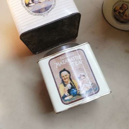 VERY LARGE MAZAWATTEE TEA TIN COLLECTION