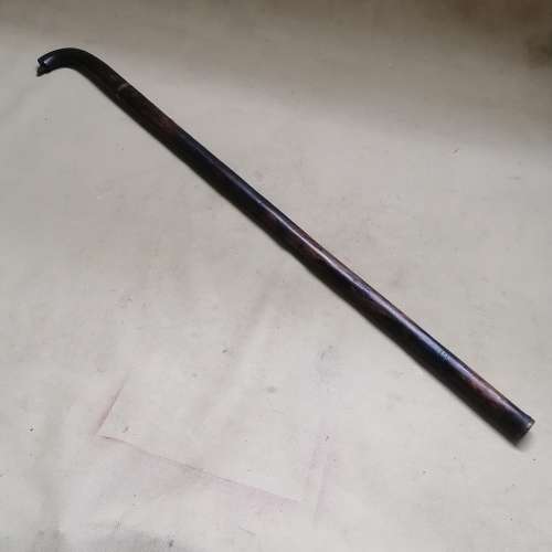 VINTAGE SWORD WALKING CANE WITH BRASS INLAYS
