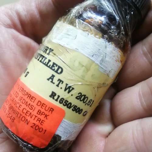 PURE 500G SILVER MERCURY TRIPLE DISTILLED - BOTTLE STILL SEALED