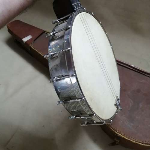 1901 Clifford Essex Weaver 5 String Open Back Banjo - Comes with an old hard case
