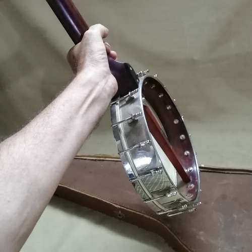 1901 Clifford Essex Weaver 5 String Open Back Banjo - Comes with an old hard case