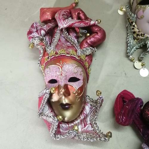 A big Collection of Handmade Venetian Masks