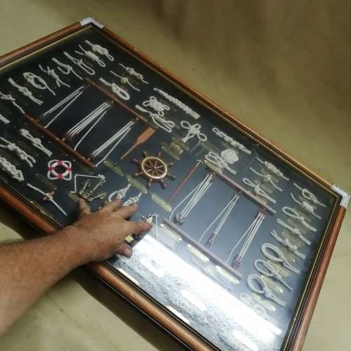 VERY LARGE 3D NAUTICAL KNOT BOARD - 900MM X 600MM