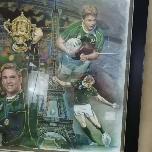 Stunning Framed Springbok 2007 RWC Champions Poster