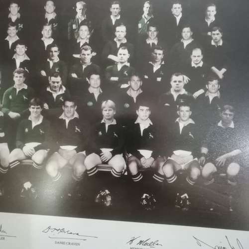 Stunning Framed 50 Greatest Springbok players of all time