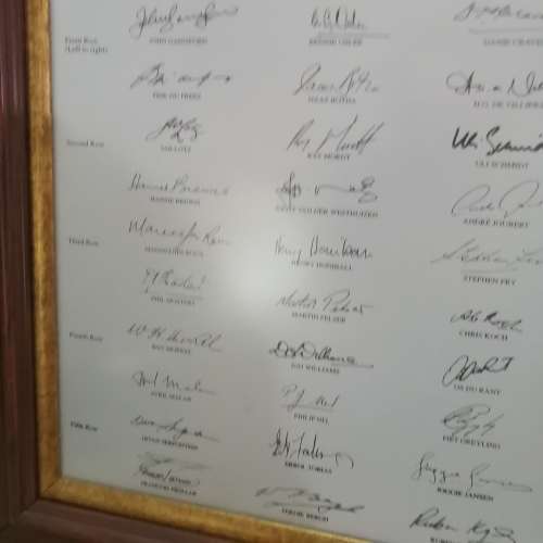 Stunning Framed 50 Greatest Springbok players of all time