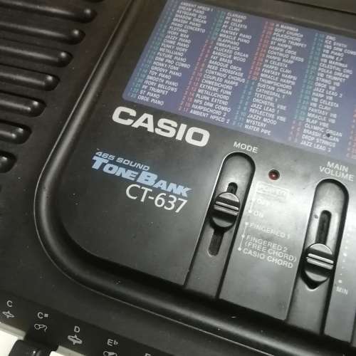 VERY LARGE CASIO TONE BANK ct 637 KEYBOARD