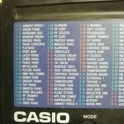 VERY LARGE CASIO TONE BANK ct 637 KEYBOARD