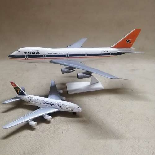TWO HIGHLY COLLECTABLE SOUTH AFRICAN AIRWAYS MODELS - (THE OLD AND THE NEW)