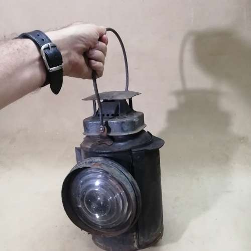 VERY RARE THE ADLAKE ANTIQUE NON SWEATING RAILROAD LAMP