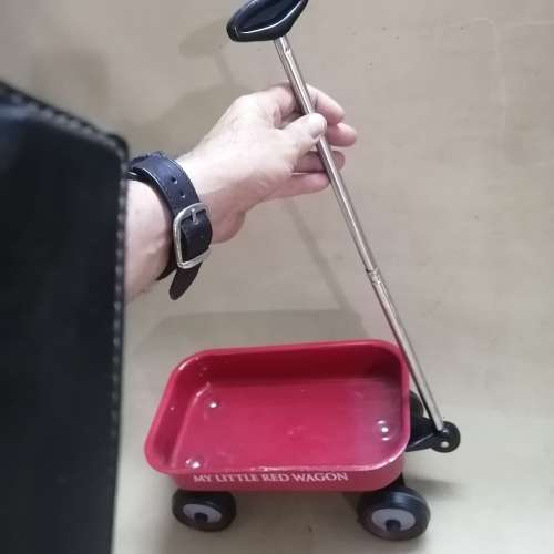AWESOME VINTAGE METAL MY LITTLE RED WAGON