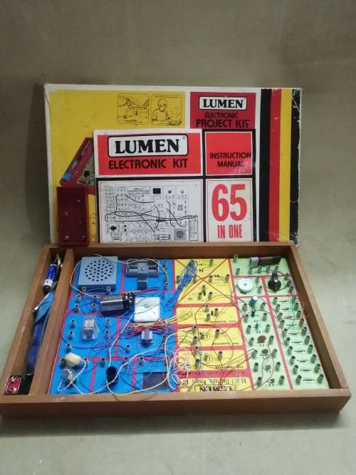 Vintage Radio Lumen electronic project kit 65 in one