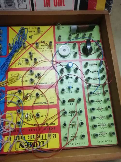 Vintage Radio Lumen electronic project kit 65 in one