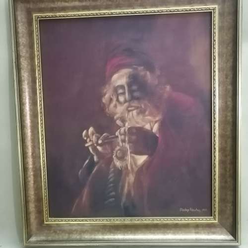 STUNNING ORIGINAL OIL ON BOARD SIGNED BY MADGE ROSCHER 1979 SIZE 630 X 730MM