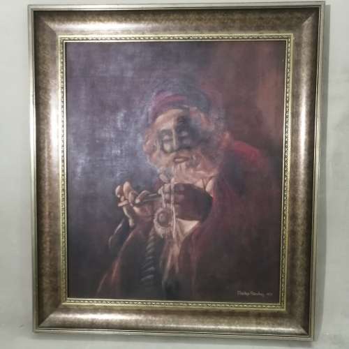 STUNNING ORIGINAL OIL ON BOARD SIGNED BY MADGE ROSCHER 1979 SIZE 630 X 730MM
