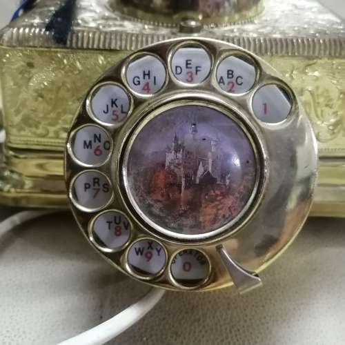 VINTAGE ORNATE ARABESQUE ELEGANCE CRADLE SERIES ROTARY TELEPHONE
