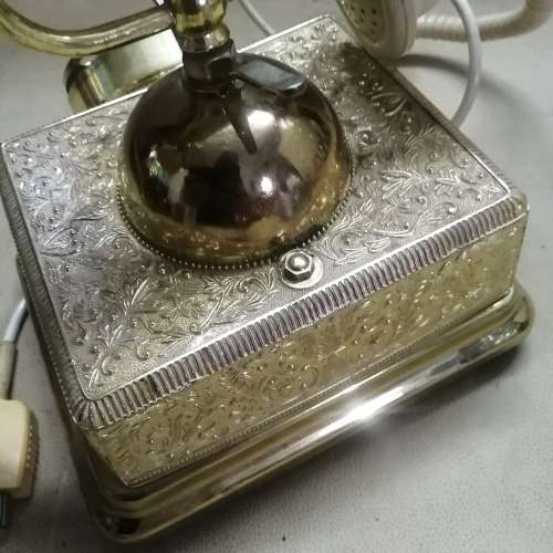 VINTAGE ORNATE ARABESQUE ELEGANCE CRADLE SERIES ROTARY TELEPHONE