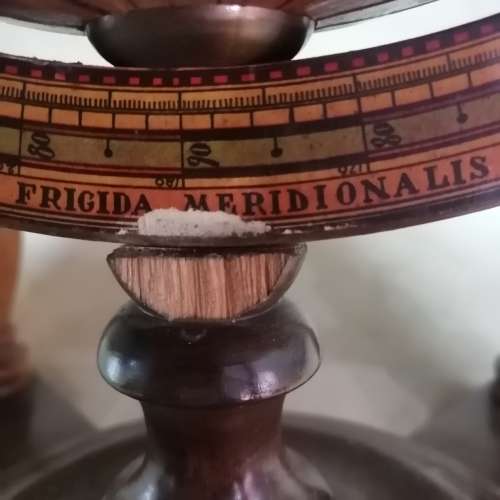 Stunning Wood AND Metal Table Top Zodiac Globe