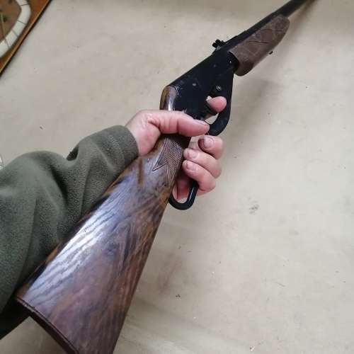 VINTAGE DAISY ROGERS 111B 4.5MM STEEL AIR BB SHOTGUN - USA