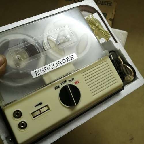 RARE VINTAGE 1960`S EHRCORDER TRANSISTOR REEL TO REEL TAPE RECORDER
