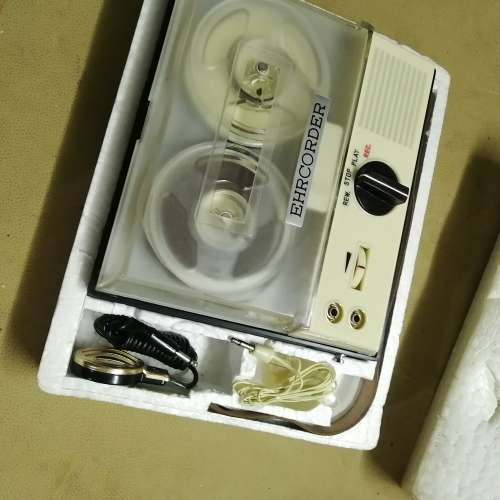 RARE VINTAGE 1960`S EHRCORDER TRANSISTOR REEL TO REEL TAPE RECORDER