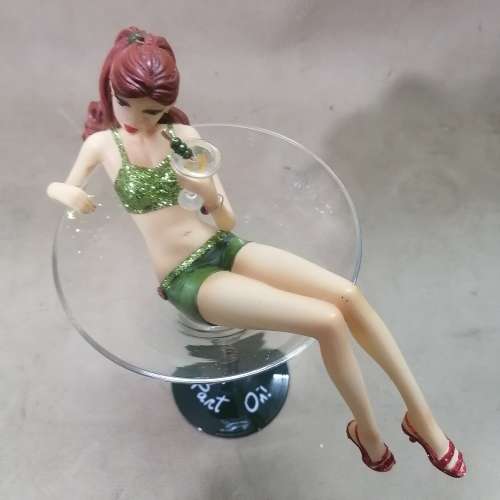 PARTY ON COCKTAIL GLASS WITH DIRTY MARTINI GIRL BY HICCUP