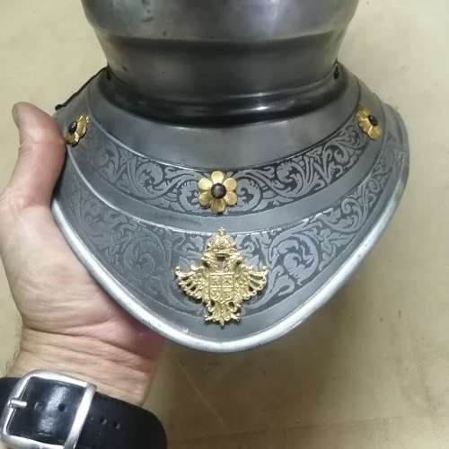 Spanish Medieval Steel Knight Helmet ~Hand - Forged in Spain ~