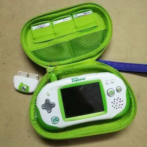 COMPLETE VINTAGE LEAPFROG LEAPSTER BUNDLE WITH 4 GAMES AND CAMERA - WORKING