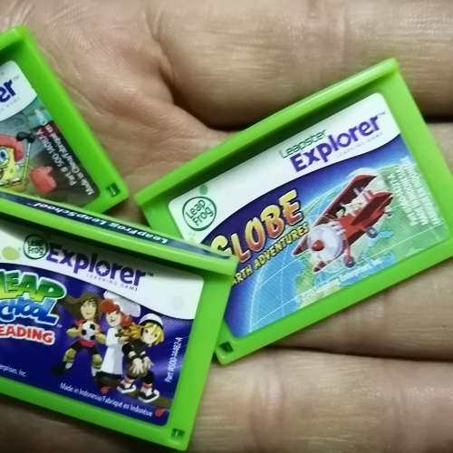 COMPLETE VINTAGE LEAPFROG LEAPSTER BUNDLE WITH 4 GAMES AND CAMERA - WORKING