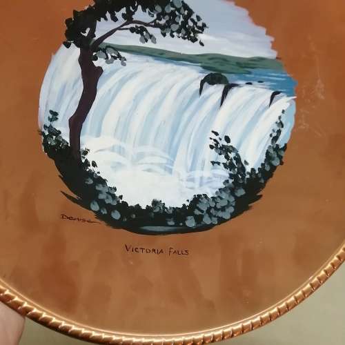 Original Richard Mead Rhodesia Copper Wall Art with Oil Paintings