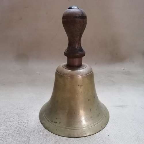 Magnificent Vintage Brass School Bell 200mm x 140mm