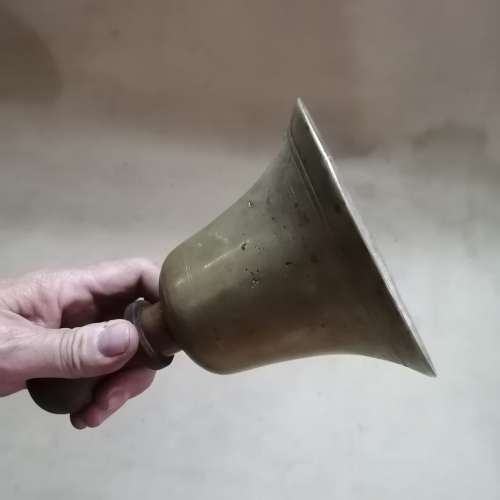 Magnificent Vintage Brass School Bell 200mm x 140mm