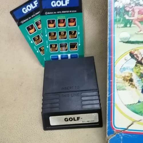 VINTAGE INTELLIVISION GOLF GAME CARTRIDGE IN BOX - 1 OF 7 GAMES ON OFFER