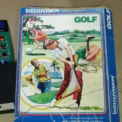 VINTAGE INTELLIVISION GOLF GAME CARTRIDGE IN BOX - 1 OF 7 GAMES ON OFFER