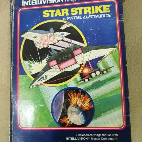 VINTAGE INTELLIVISION STAR STRIKE GAME CARTRIDGE IN BOX - 2 OF 7 GAMES ON OFFER
