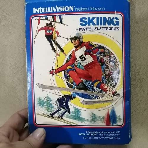 VINTAGE INTELLIVISION SKIINTG GAME CARTRIDGE IN BOX - 4 OF 7 GAMES ON OFFER