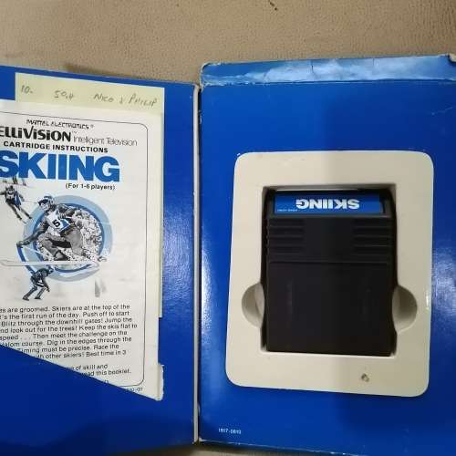 VINTAGE INTELLIVISION SKIINTG GAME CARTRIDGE IN BOX - 4 OF 7 GAMES ON OFFER