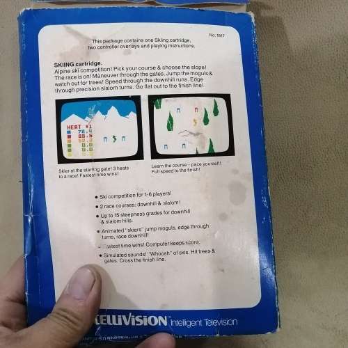 VINTAGE INTELLIVISION SKIINTG GAME CARTRIDGE IN BOX - 4 OF 7 GAMES ON OFFER