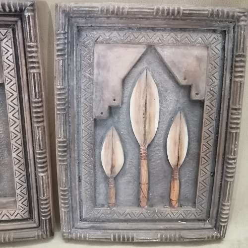 A SET OF STUNNING EARTHENWARE WALL TILE ART