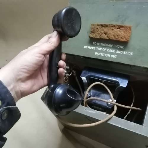 HIGHLY COLLECTABLE VINTAGE ERICSSON MILITARY WWII FIELD TELEPHONE