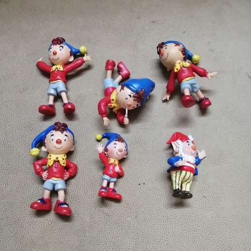 ORIGINAL VINTAGE HARD RUBBER NODDY FIGURINE COLLECTION