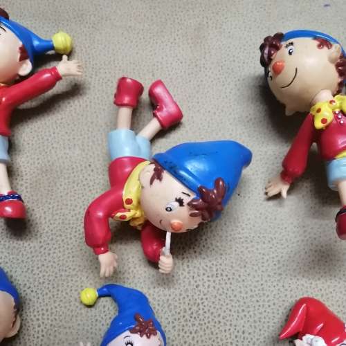 ORIGINAL VINTAGE HARD RUBBER NODDY FIGURINE COLLECTION