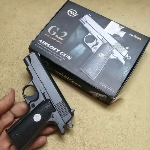 G.2 ZINC ALLOY SHELL AIRSOFT GUN COMPLETE IN BOX