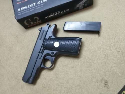 G.2 ZINC ALLOY SHELL AIRSOFT GUN COMPLETE IN BOX